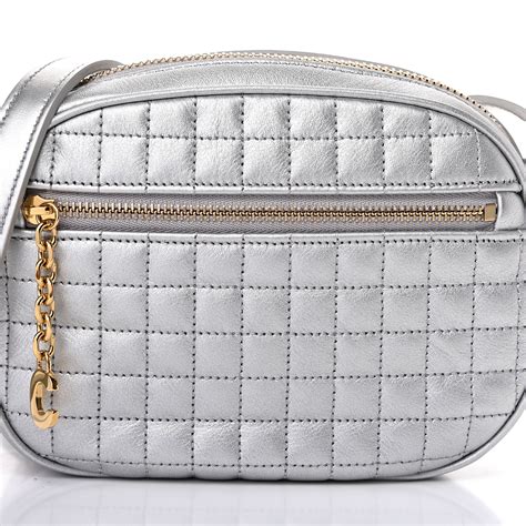 celine charm bag|Small C Charm Bag in laminated quilted calfskin .